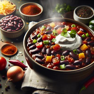 Image of Sara's Black Bean Crockpot Chili