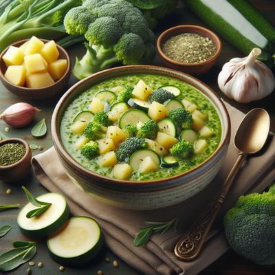 Image of Sarasota's Broccoli Zucchini and Potato Soup
