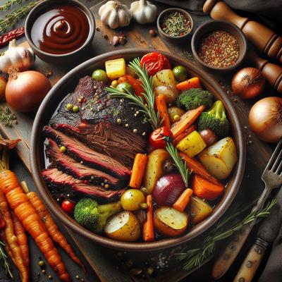 Image of Sarasota's Crock Pot Brisket with Lots of Veggies