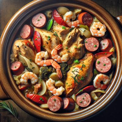 Image of Sarasota's Crock Pot Chicken Sausage and Shrimp