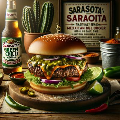 Image of Sarasota's Green Chili Mexican Burger