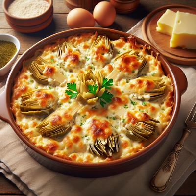 Image of Sarasota's Simple Creamy Cheesy Artichoke Casserole