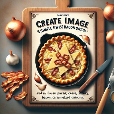 Image of Sarasota's Simple Swiss Bacon Onion Pie
