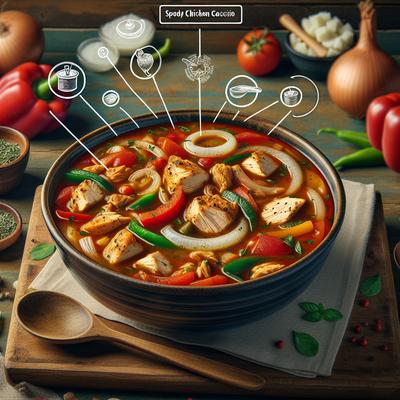 Image of Sarasota's Speedy Chicken Cacciatore Soup