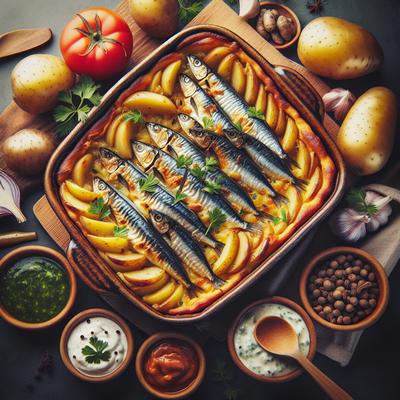 Image of Sardine and Potato Bake
