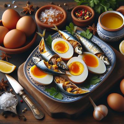 Image of Sardine Stuffed Eggs Huevos Picantes