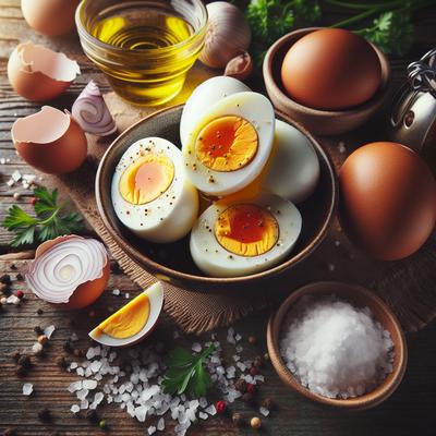 Image of Sardinian Hard Boiled Eggs Uova Alla Sarda