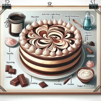 Image of Sashas Marble Birthday Cake