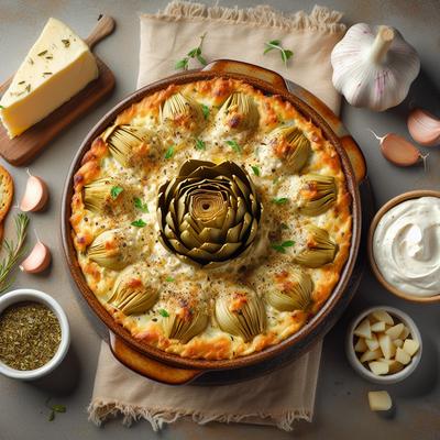 Image of Sassy Baked Artichoke Dip