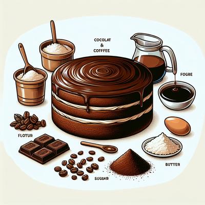 Image of Satan Cake Chocolate and Coffee