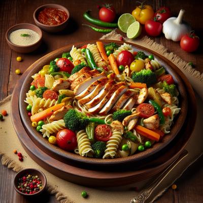 Image of Satisfying Chicken Veggies Pasta