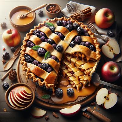 Image of Saucy Apple and Blackberry Pie