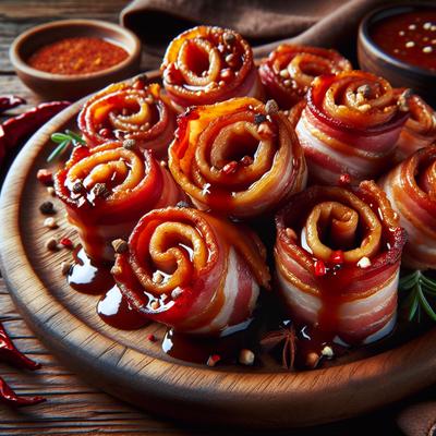 Image of Saucy Bacon Roll Ups