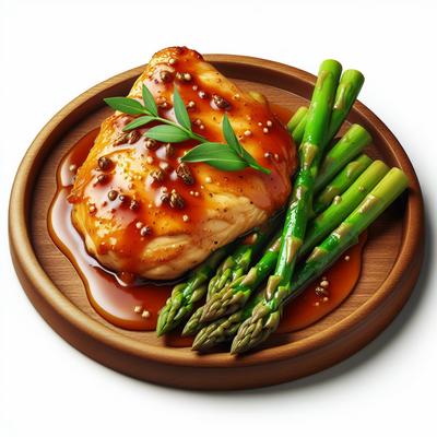 Image of Saucy Chicken and Asparagus