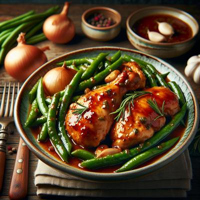 Image of Saucy Chicken and Green Beans