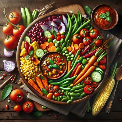 Image of Saucy Garden Patch Vegetables