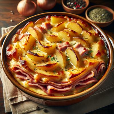 Image of Saucy Ham and Potato Bake