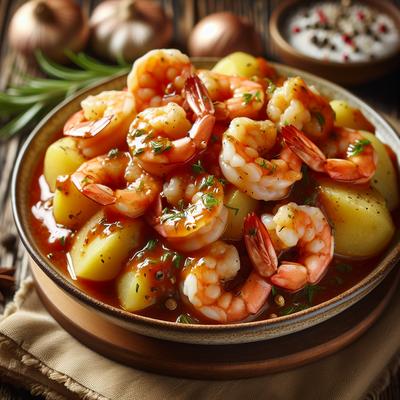 Image of Saucy Shrimp and Potato Salad Rsc