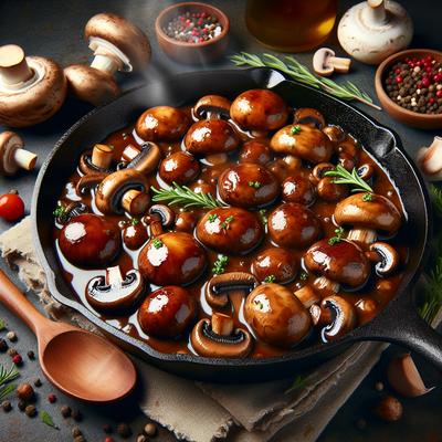 Image of Saucy Skillet Mushrooms