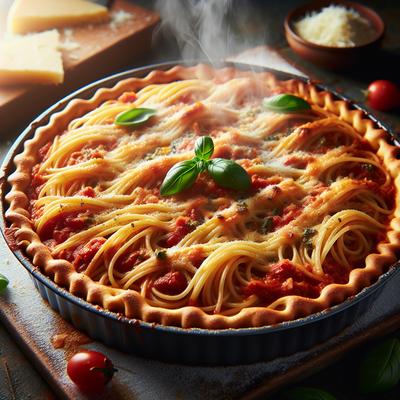 Image of Saucy Spaghetti Pie