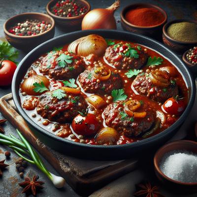 Image of Saucy Stewed Burgers