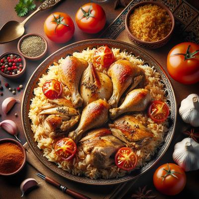 Image of Saudi Arabian Kabsa One Dish Chicken Dinner