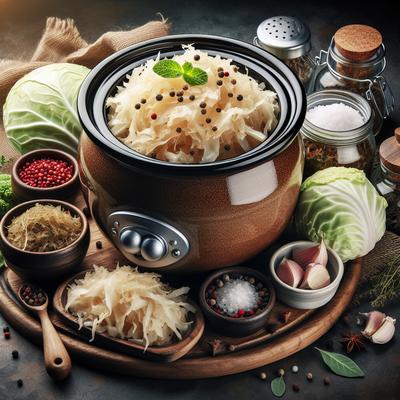 Image of Sauerkraut Moontan Style in a Crock Pot