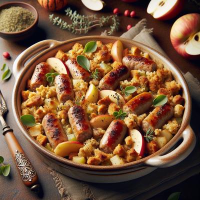 Image of Sausage and Apple Stuffing Casserole