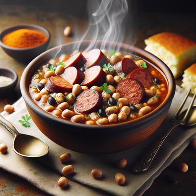 Image of Sausage and Black Eyed Pea Etouffee