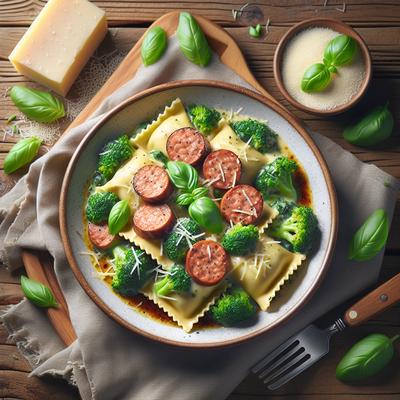Image of Sausage and Broccoli Manicotti