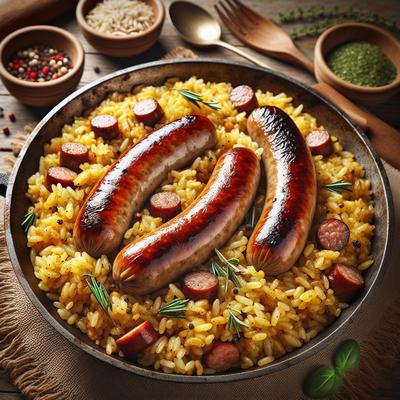 Image of Sausage and Brown Rice Skillet Meal