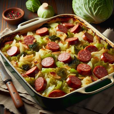 Image of Sausage and Cabbage Casserole