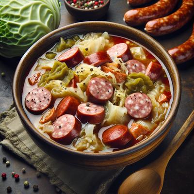 Image of Sausage and Cabbage Soup