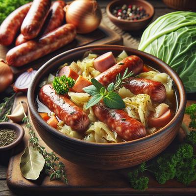 Image of Sausage and Cabbage Stew
