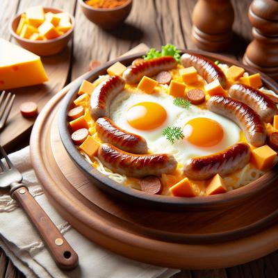 Image of Sausage and Cheddar Egg Dish