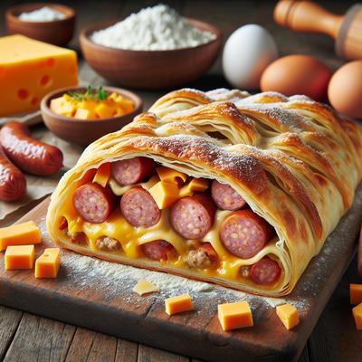 Image of Sausage and Cheese Breakfast Strudels