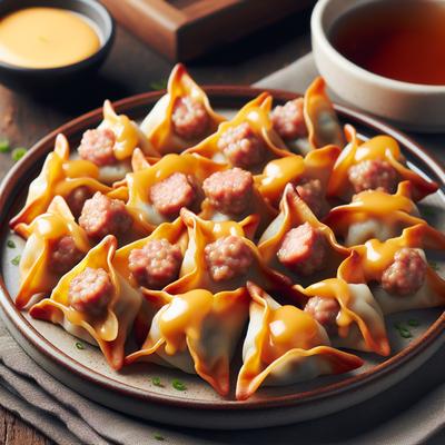 Image of Sausage and Cheese Wontons