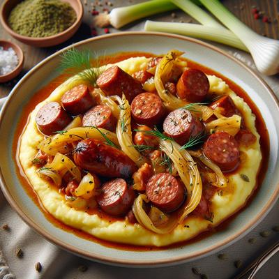 Image of Sausage and Fennel Ragout with Creamy Polenta
