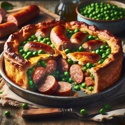 Image of Sausage and Green Pea Pie