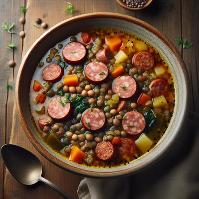Image of Sausage and Lentil Soup