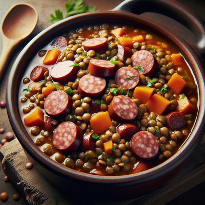 Image of Sausage and Lentil Stew