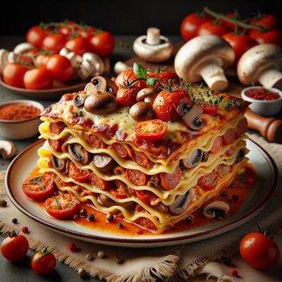 Image of Sausage and Mushroom Lasagna
