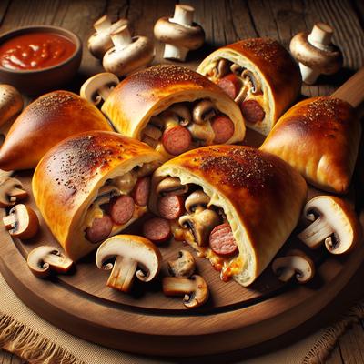 Image of Sausage and Mushroom Pizza Pockets