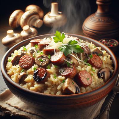 Image of Sausage and Mushroom Risotto