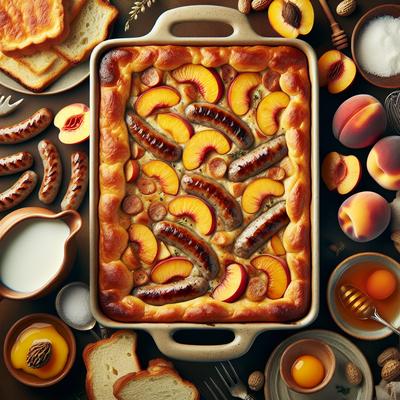 Image of Sausage and Peach Breakfast Casserole