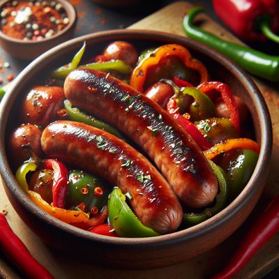 Image of Sausage and Peppers with a Kick