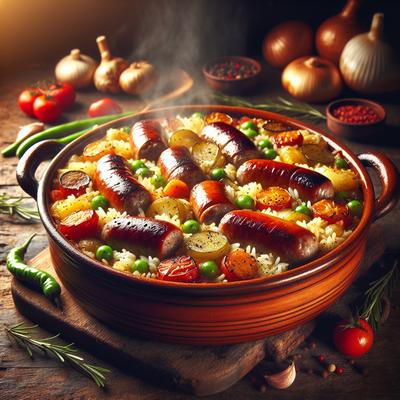 Image of Sausage and Rice Bake