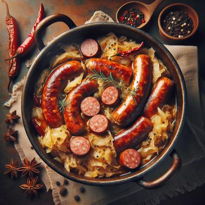 Image of Sausage and Sauerkraut Pot
