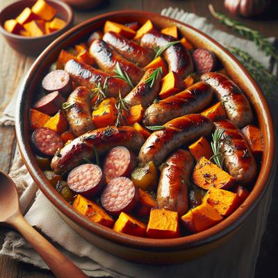 Image of Sausage and Sweet Potato Bake