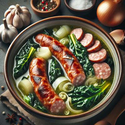 Image of Sausage and Swiss Chard Soup
